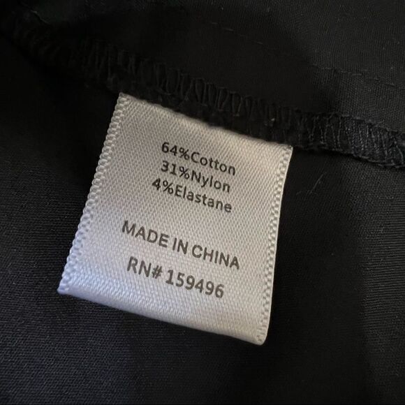 BILLIE The Label NWT XLarge Alexa Poplin Mini Dress Black Long sleeve - Picture 9 of 12